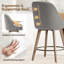 Tabouret pivotant rembourré 26 po Mangu-52502834