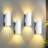 Modern Dusk To Dawn Led Outdoor Wall Light, Aluminum Rectangular Waterproof Wall Sconce Porch Light With Up Down Light And Tempered Glass Cover-1338618832-1338618846