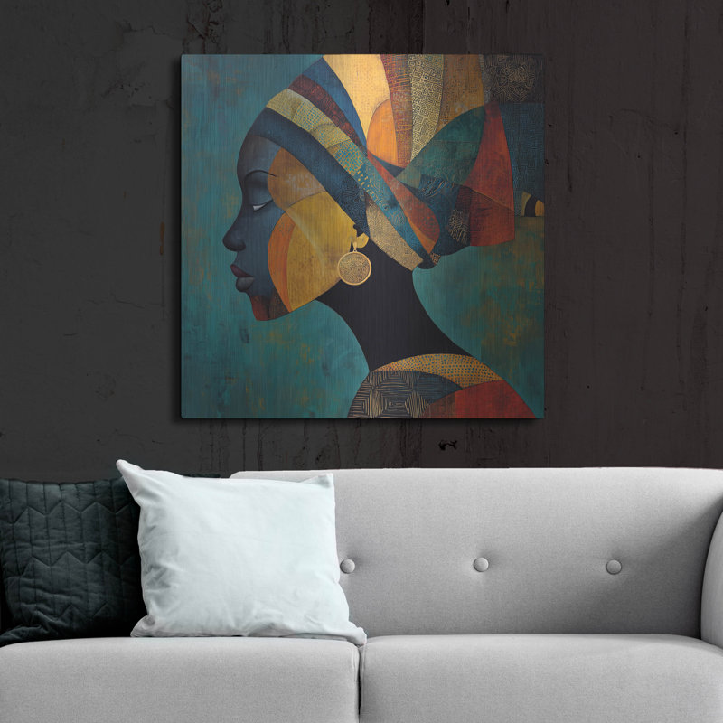  «Soulful Whisper» par Rich Monet, art mural en métal, 36 po x 36 po, H 36 po x l 36 po