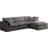 Atis Velvet L-Shaped Sectional Reversible-476492542