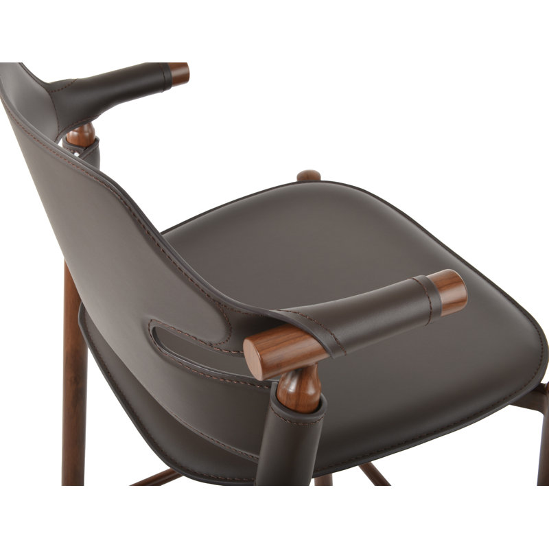 Tabouret Genoa Mw, Brun, Tabouret de comptoir (siège d'une hauteur de 26 p