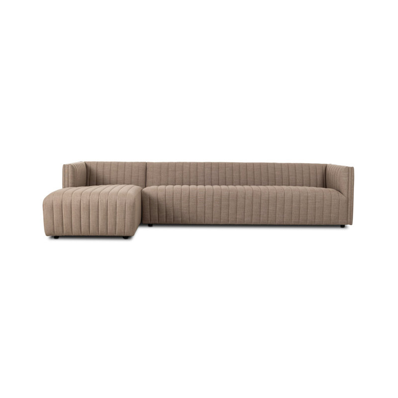 Augustine Chaise Sectional, Right Hand Facing, 26.5" H x 126" W x 64" D