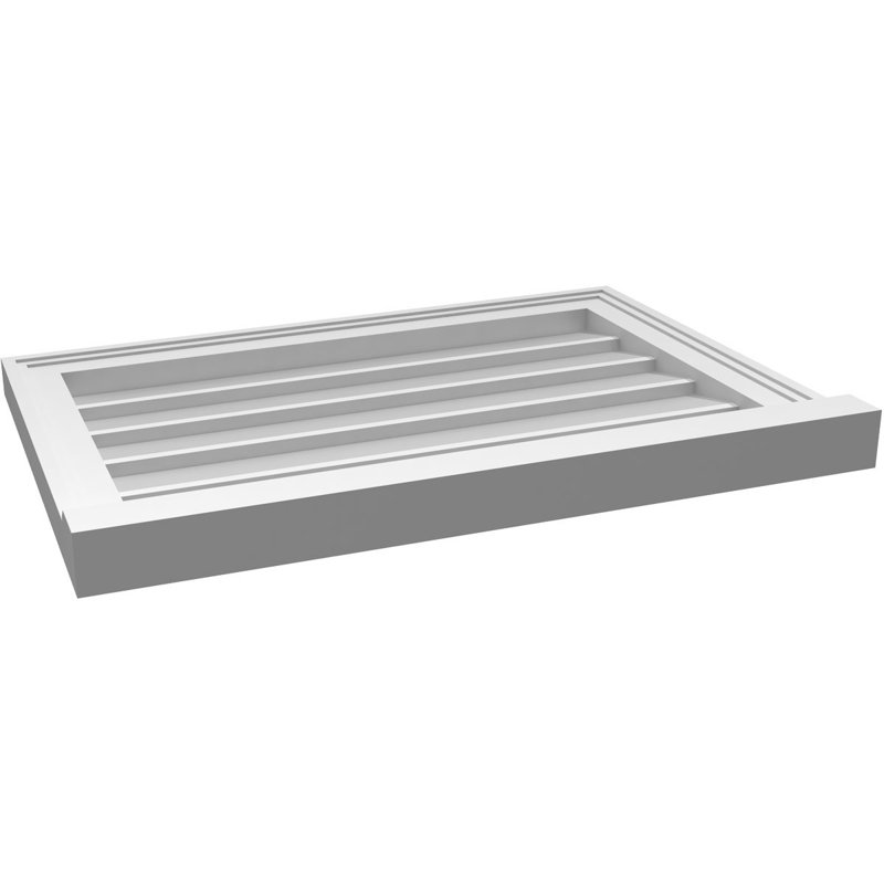 Cadre de seuil Brickmould, brun clair apprêté, H 18 po x l 26 po x P 2 po