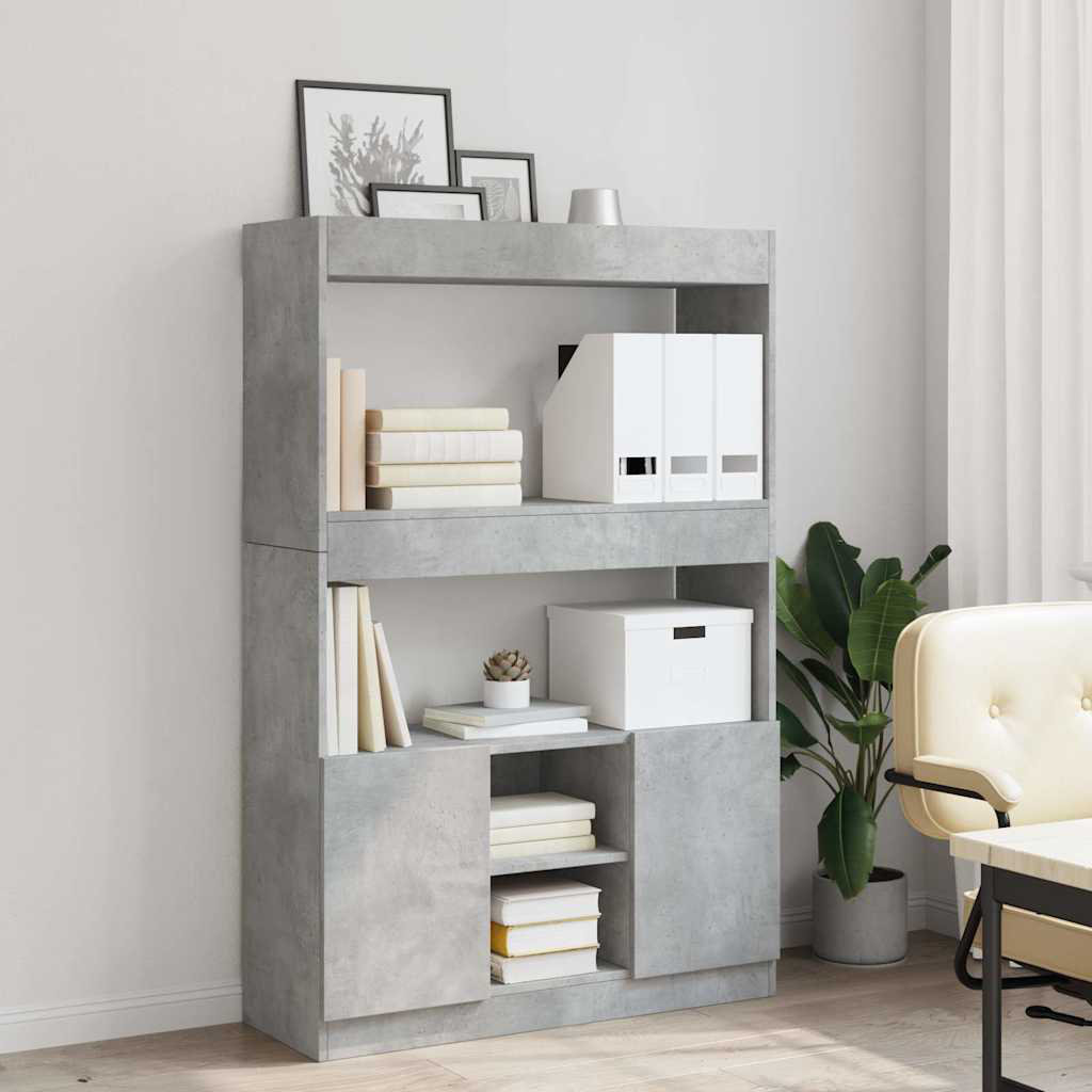 Highboard-Bücherregal Anacelia 140 x 92 cm