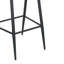 Outdoor 26" Seat Height Metal Frame Counter Stools With PE Rattan Scallop-Shaped Backrest, Set Of 2-1482516228-1482516230