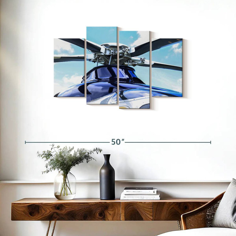 Helicopter Blades, 22" H x 36" W