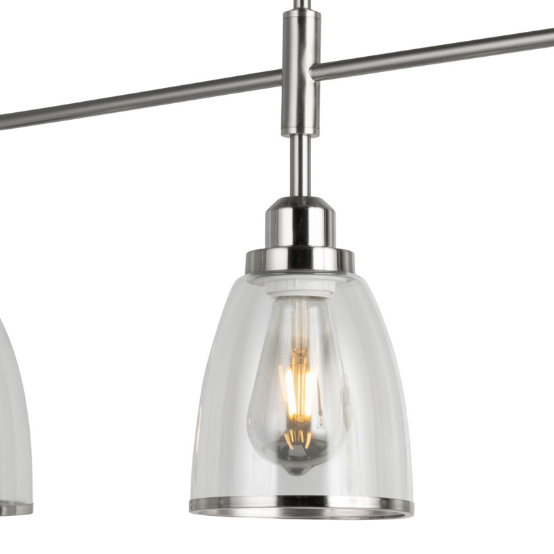 Reaon 3 - Light Silver Kitchen Island Pendant