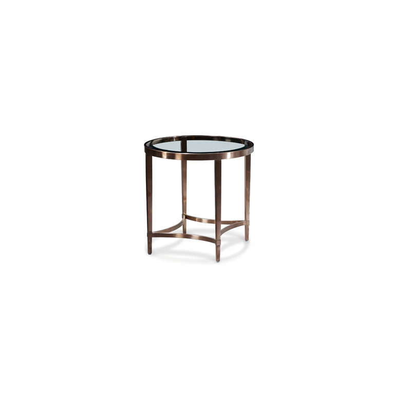 Columbia Glass Top End Table