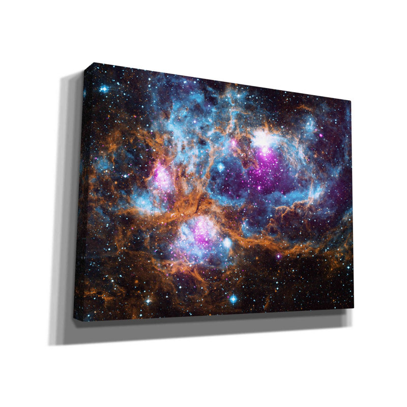 «Cosmic Winter Wonderland», art mural sur toile, H 26 po x l 34 po x P 0,75 po