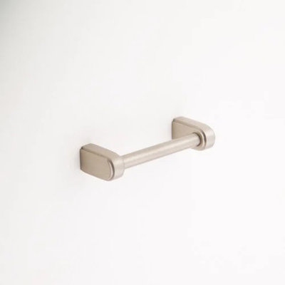 Poignée de tiroir en nickel massif avec quincaillerie de 4 po Madelyn Carter
