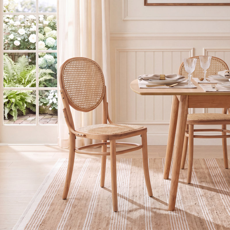 Chaise d'appoint Cane, Naturel