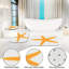 Ensemble de 3 tapis de salle de bain orange Starfish