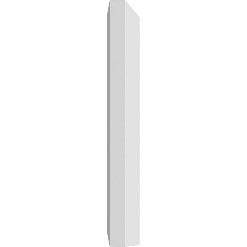 Standard Foster Plinth Block with Beveled Edge, 4" H x 2" W x 0.5" D