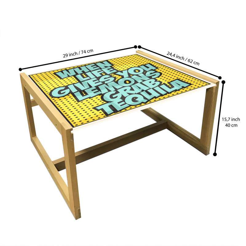 Jakim Sled Coffee Table, 62cm H x 74cm W x 40cm D