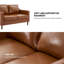 Causeuse de salon en similicuir Christofor (ensemble de 2)-1504361289