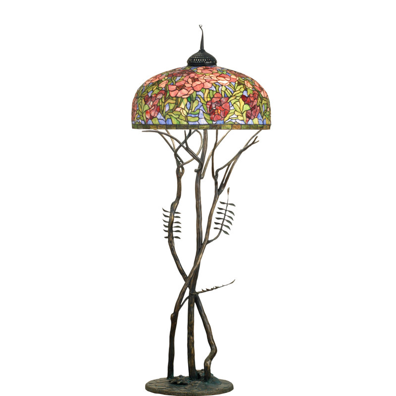 Lampe sur pied 74 "Tiffany Oriental Poppy