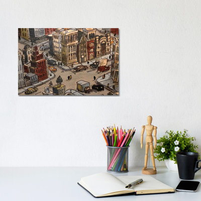 L'intersection, reproduction d'art sur toile tendue
