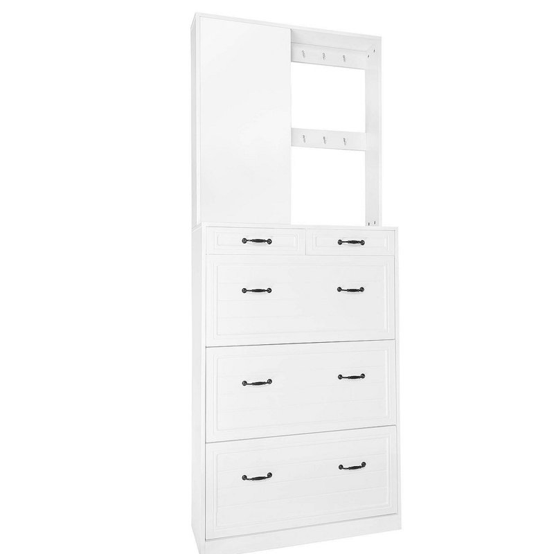 Arbre d'entrée Arha - largeur 31,57 po, Blanc