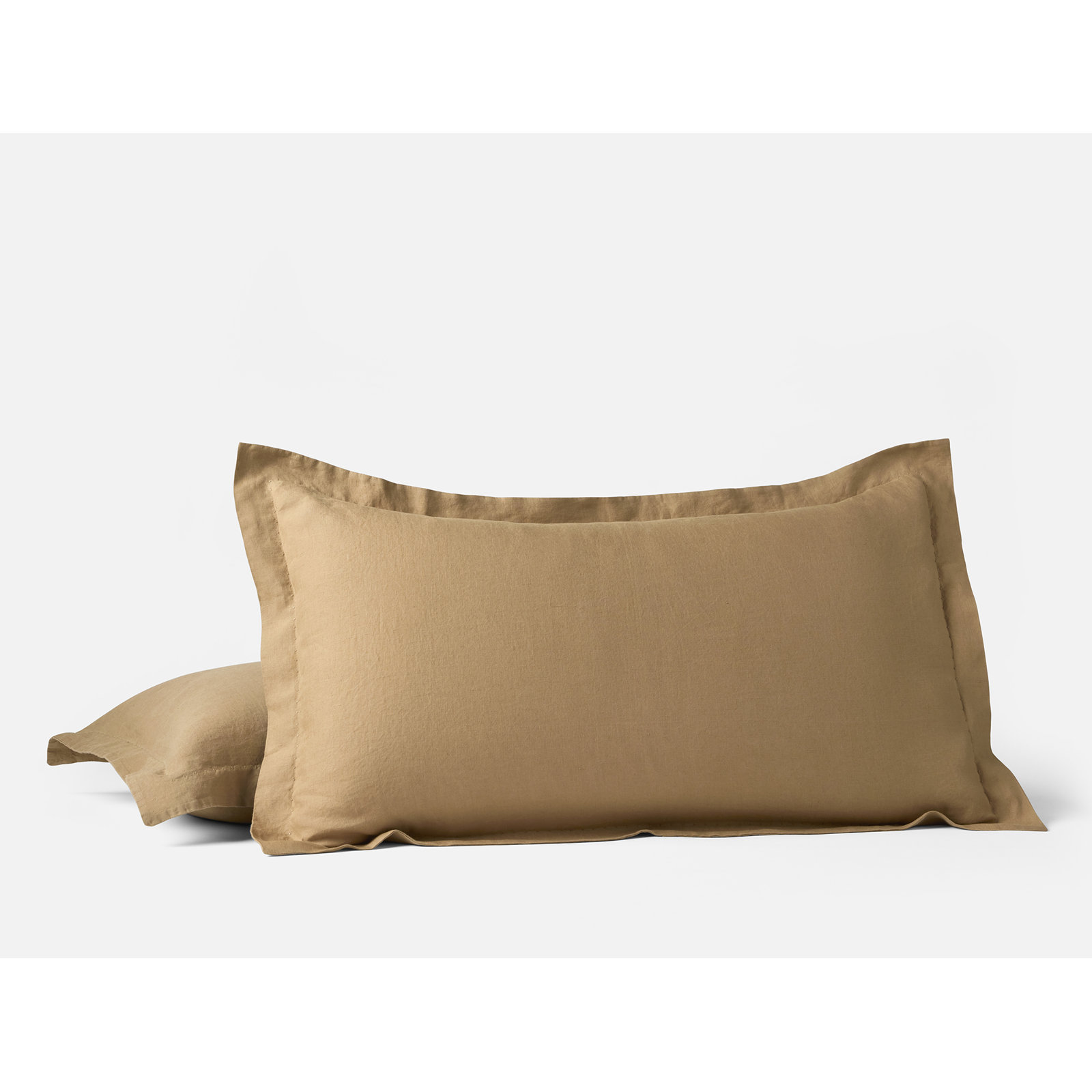 Coyuchi Organic Relaxed Linen Sham, King, Doe