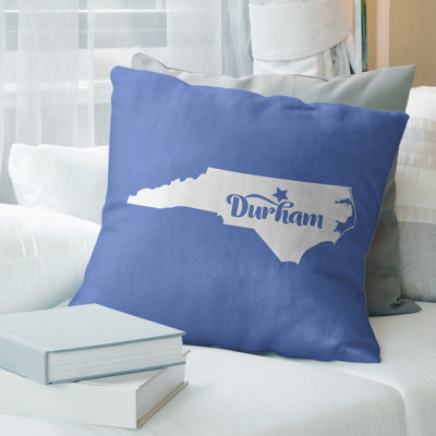 Cotton Blend Reversible Throw Pillow