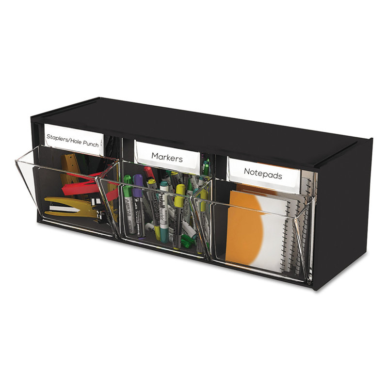 Deflect-O Corporation Deflect-o® Tilt Bin™ Horizontal Interlocking Stora Plastic Bin