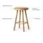Tabouret de comptoir en cuir véritable Bramhall