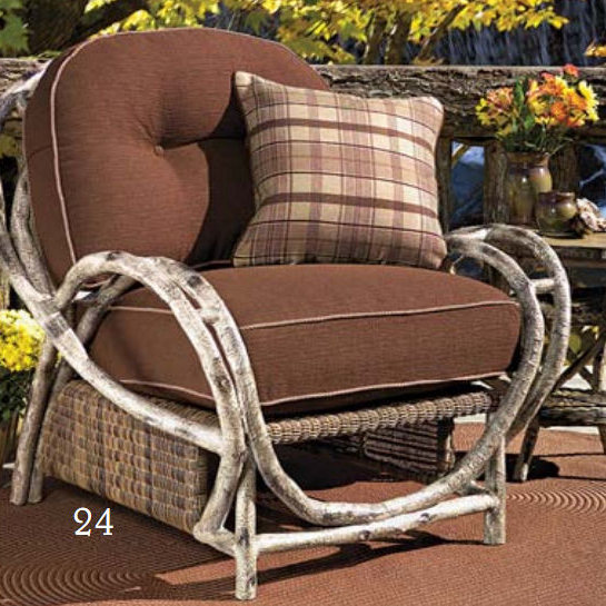 River Run Outdoor Lounge Chair, Canvas Heather Beige Sunbrella® Canvas