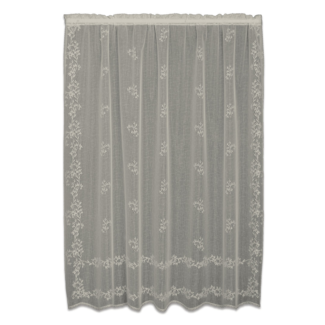 Omri Divine Lace Geometric Sheer Rod Pocket Single Curtain Panel Ophelia & Co. Size per 