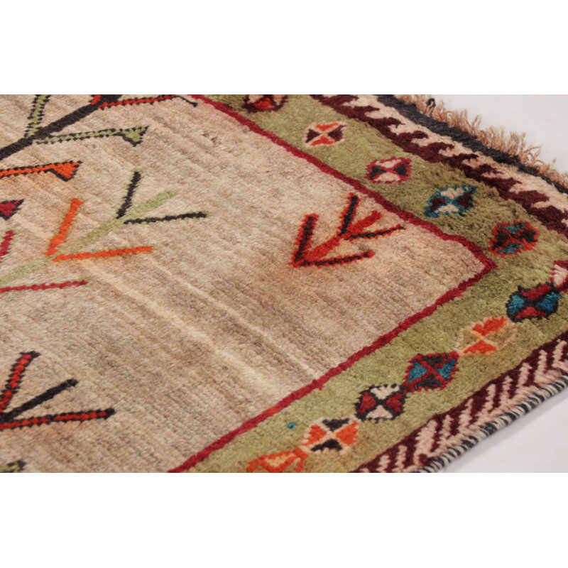 Vintage One-of-a-Kind 3'11" X 5'11" Hand Knotted Area Rug