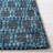Amboy Flat Weave Wool/Cotton Geometric Rug in Blue/Black-819451582