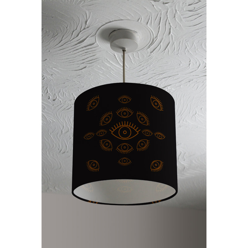 Drum Cotton Lamp Shade ( Uno ), 22cm H x 25cm W x 25cm D