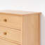 Commode Rose en chêne blanc américain à trois tiroirs