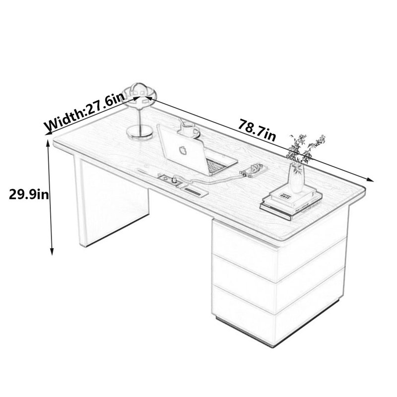 Worl, 29.9" H x 78.7" W x 27.6" D