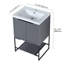 Meuble-lavabo simple autoportant de 23,66 po avec plateau en résine Ekain-88123164-88123165
