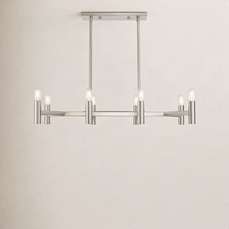 Martella 8-Light Chandelier, Brushed Nickel