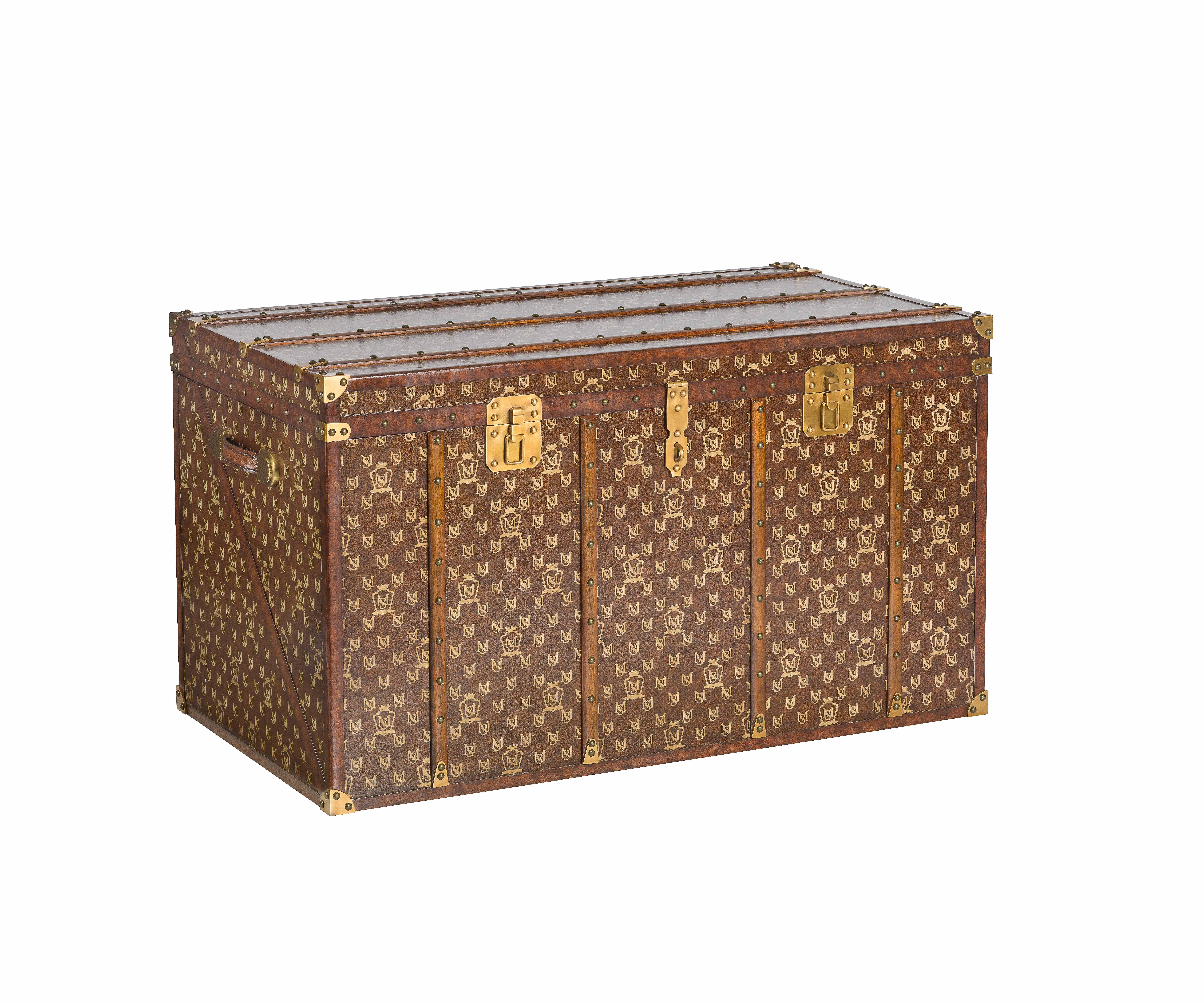 Louis Leather Accent Trunk