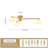 Priella Mid-century Brass Ellipse Glass Chandelier-1001720068-1001720071