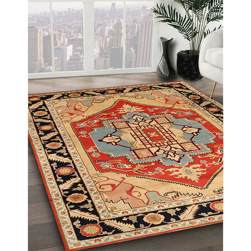 Caydren Oriental Indoor Rug, Round 6'
