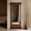 Miroirs pleine longueur rectangulaires en bois massif