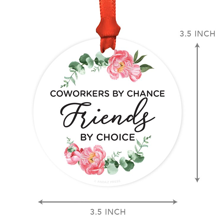 Metal Friendship Gift Neighbors by Chance Friends by Choice Ball Ornament The Holiday Aisle