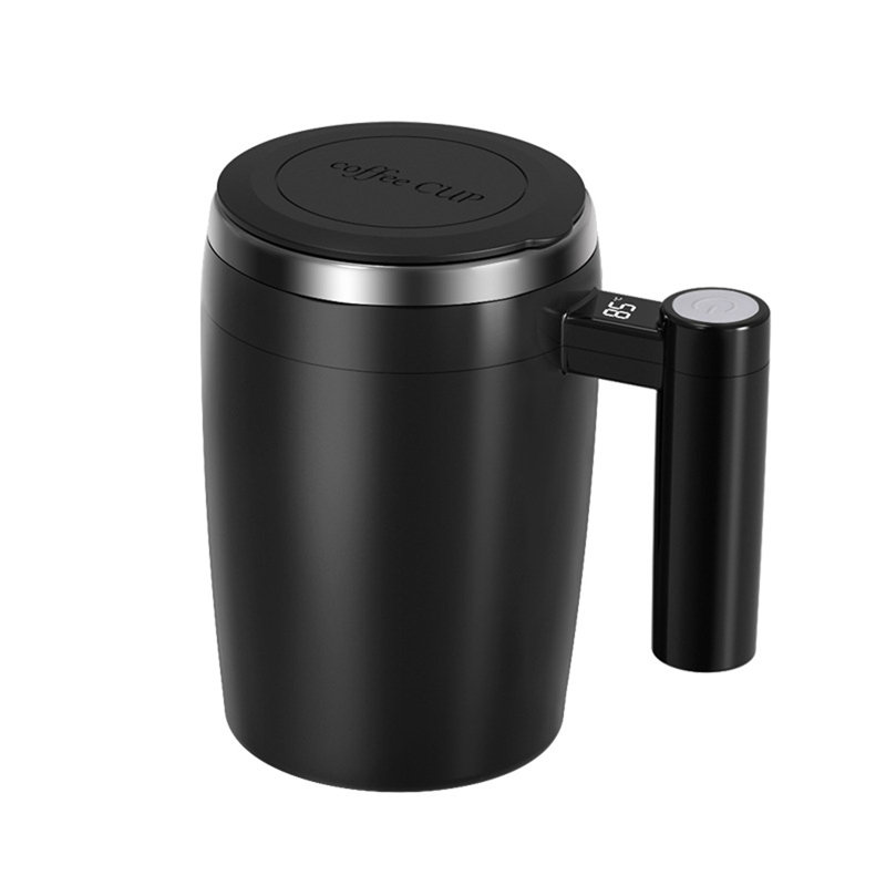 Tasse à café automatique en acier inoxydable 304 portable, Noir