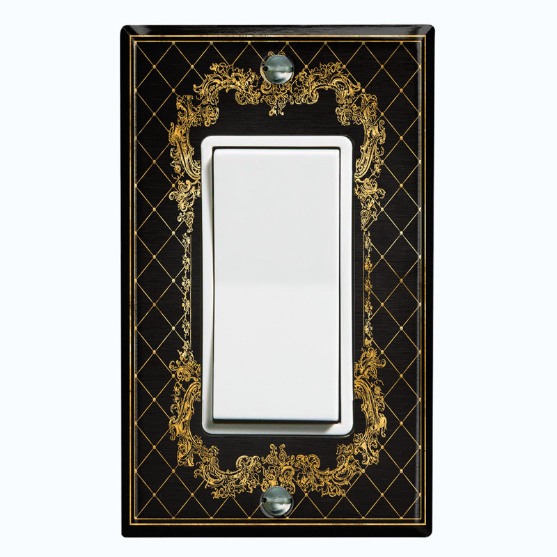 Patterned 1 - Gang Rocker Standard Wall Plate