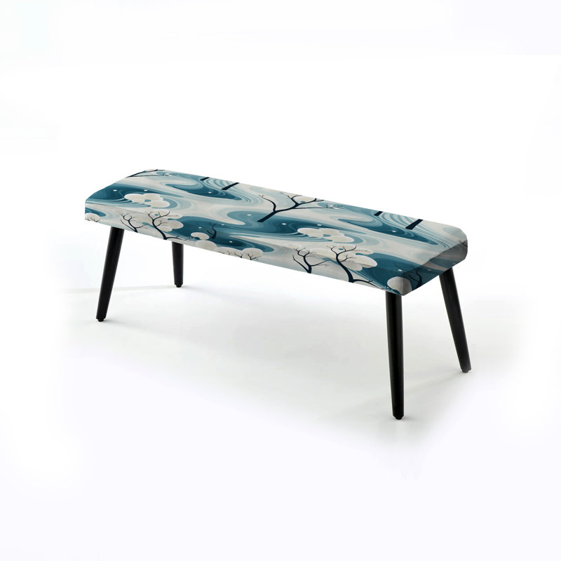 Banc blanc rembourré blanc