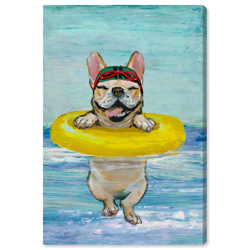 «Nolea Sea Dog» par Oliver Gal - impression sur toile, H 24 po x l 16 po, Toile tendue, Sans cadre