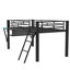 Lit mezzanine avec bureau Gaming, DEL