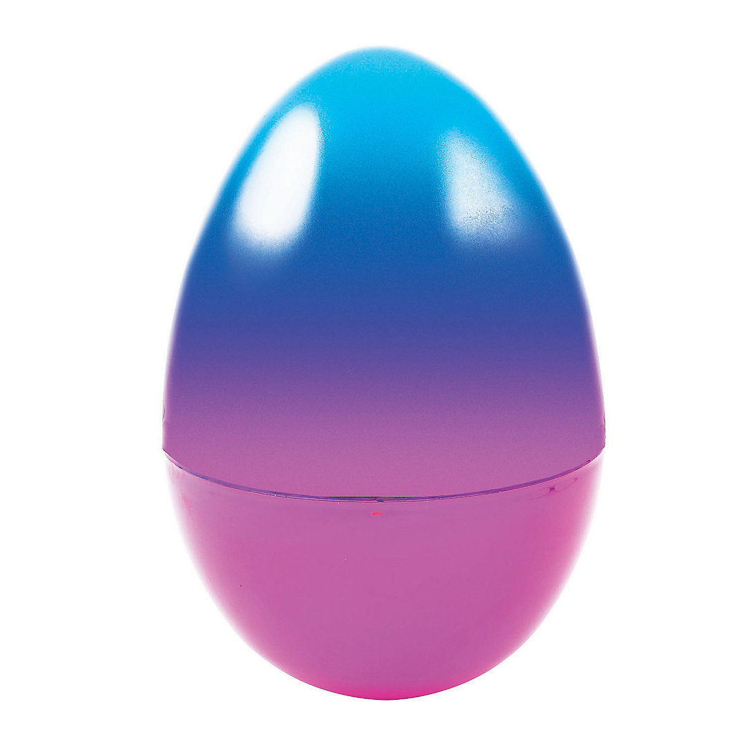 Humongous Two-Tone Metallic Plastic Easter Egg - 1 Pc. - Party Supplies - 1 Piece The Holiday Aisle®