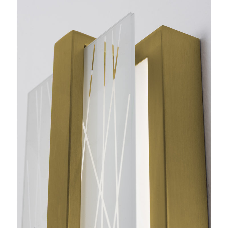 Gallery - 20'' LED Wall Sconce - Light Antique Brass, 20 W, Light Antique Brass