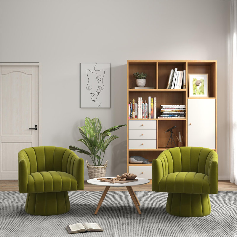Bines 26,77 de large, Velours vert olive Izabell