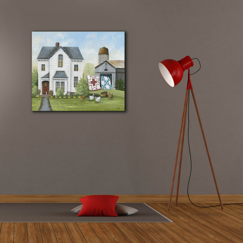  «Quilts On The Line» par Tanya Nyp, art mural sur toile, 30 po x 26 po, H 26 po x l 30 po