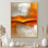 «Ofelya Day and Night Golden Mountain Landscape III - Mountains», reproduction d'art sur toile